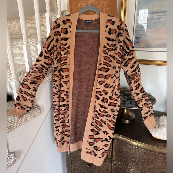 Splendid leopard Print open cardigan - Picture 3 of 6